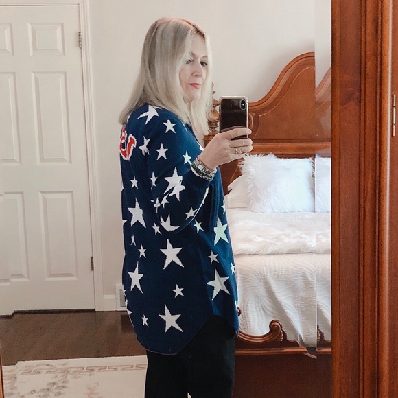 Stars & Stripes USA cotton cardigan sweater - Picture 5 of 7
